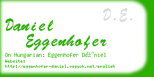 daniel eggenhofer business card